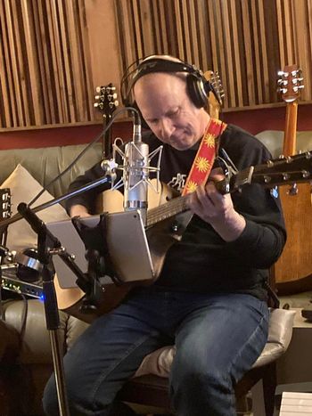All mic'd up and in the groove John Findlay, at Bova Sound, Critical Misunderstandings On The Precipice sessions!
