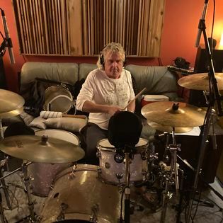 Gord Finley rocks out at Bova Sound during Critical Misunderstandings On The Precipice sessions.

