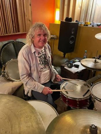 Gord plays drums like a boss, Critical Misunderstandings On The Precipice sessions.
