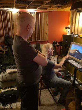 Phil and John Findlay at Bova Sound, Critical Misunderstandings On The Precipice sessions.
