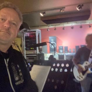 Rehearsing during Critical Misunderstandings On The Precipice sessions.
