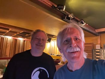 Frank and Phil, like two kids in a candy shop at Bova Sound,  Critical Misunderstandings On The Precipice album sessions.

