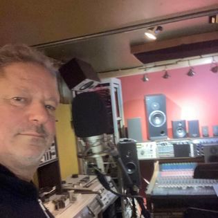 Frank back in the studio recording Critical Misunderstandings On the Precipice.
