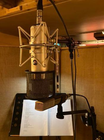 Late April, 2024 and Frank is delivering final lead vocals, Critical Misunderstandings On The Precipice album sessions.
