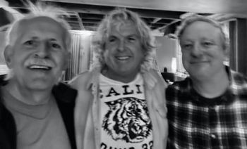 Left to right: Phil, Gord and Frank, Critical Misunderstandings On The Precipice album sessions!
