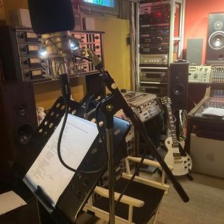 Studio scene during Critical Misunderstandings On The Precipice sessions.
