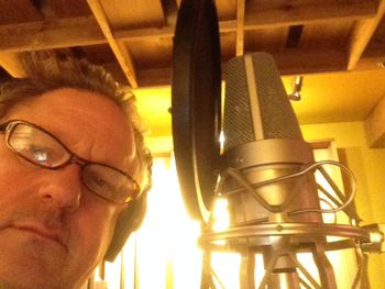 Frank intense at the microphone Tendrils album sessions.
