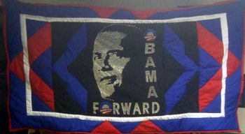 Sequin Obama display quilt - $95
