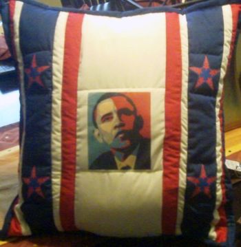 Obama "Stars 'n' Stripes" throw pillow - $35
