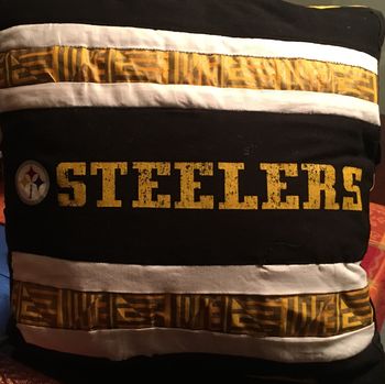 Steelers throw pillow - $30
