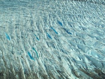 Beautiful (but possibly dangerous) crevasses and blue glacial ice
