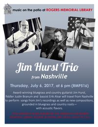 Jim Hurst Trio in concert