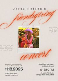 Friendsgiving Concert (Free for All Ages)
