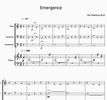 Emergence for Chamber Ensemble; Full score and parts