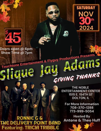 Slique Jay Adams Giving Thanks Ronnie G & Delivery Point Band ft. Tricia Tribble