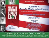 Tribute to Martin Luther King - FREE ADMISSION