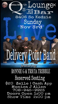 Live Music Tricia Tribble & Ronnie G ft. Delivery Point Band