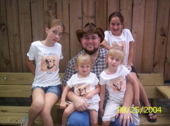Love those shirts, girls! - Mary Grace, Anna, Hayseed, Kati Beth, Millie
