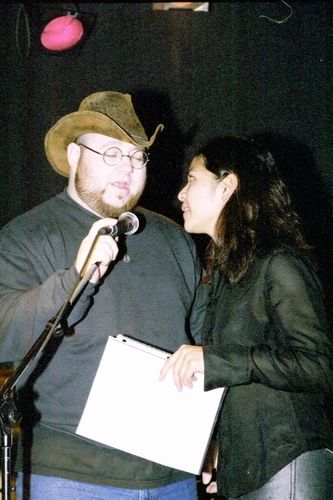 With Anna Fermin at Schuba's in Chicago
