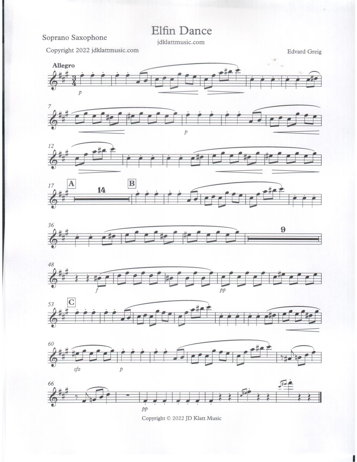 Elfin Dance Saxophone Quartet