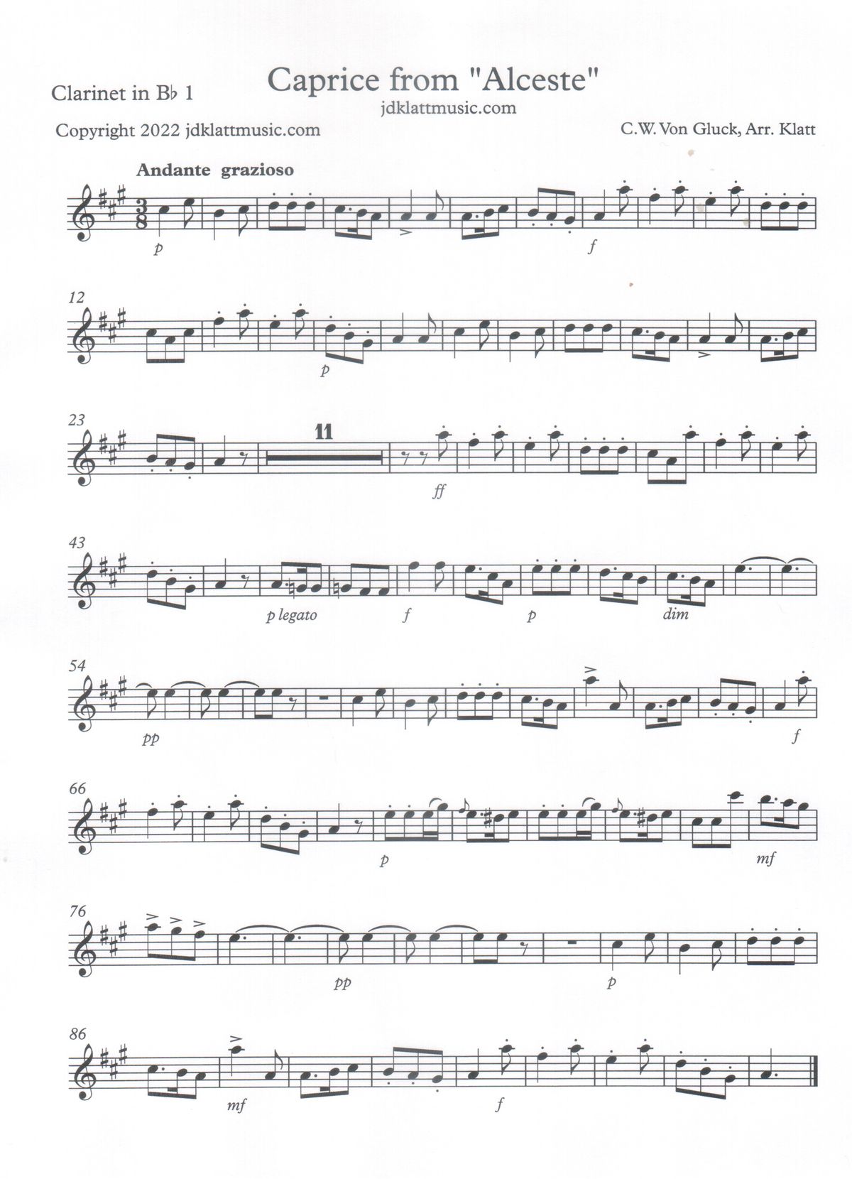 Caprice Alceste Clarinet Quartet