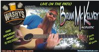 Brian McKelvey on the Patio at Washy's Saloon