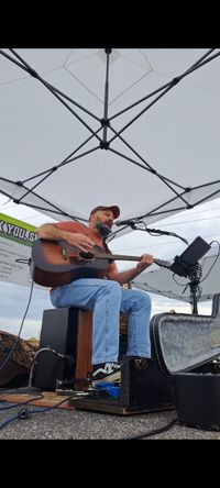 Brian McKelvey at the Monroe County IL Farmer's Market 