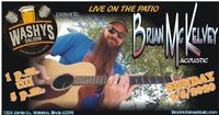 Brian McKelvey on the Patio at Washy's Saloon