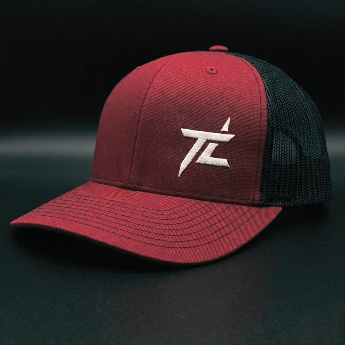 Maroon/Black "TL" Logo Hat