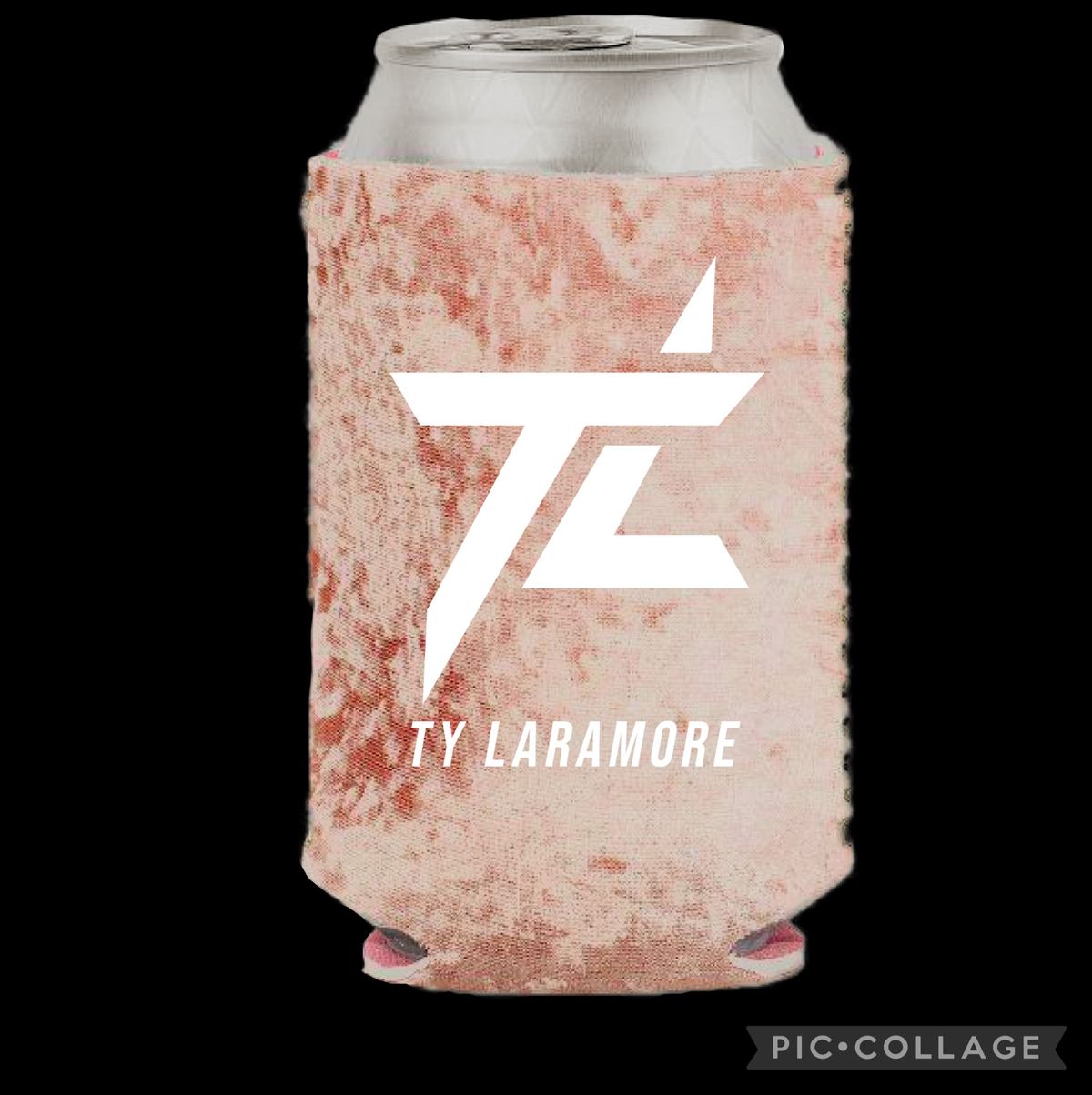 “TL” Velvet Koozie- Antique Rose 