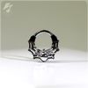 14g. 5/16" 14k BLACK WIDOW RING - One of a kind