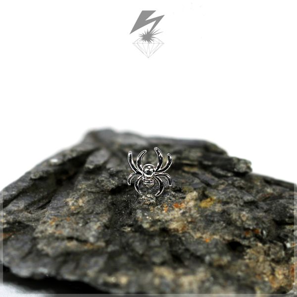 Spider 14k White Gold Threadless End 