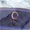 16g. 5/16 Full Coverage Pave Hinge Ring with 52 Genuine Diamonds