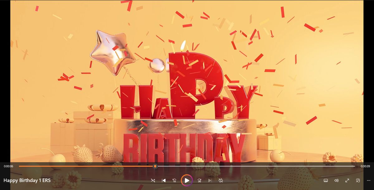 Happy Birthday and have a great day