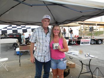 Terry and a fan from the show.
