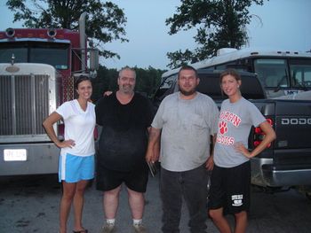 A couple of generous truckers that helped us on the road.
