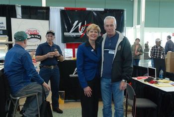 Terry and Ellen Voie from Women in Trucking.
