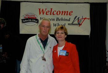 Terry and Ellen Voie of Women in Trucking.
