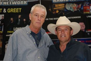 Terry and Sammy Kershaw at the Midnight Trucking Radio booth.

