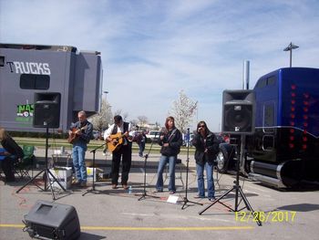 Terry Wooley and aly`an. Mid-America Truck Show Louisville, KY.
