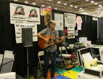 Terry @ The Trucker's Charity booth.
