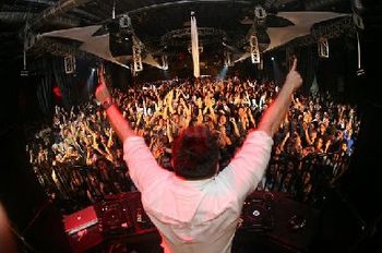 Andre rocking the crowd at Vanguard.
