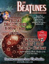 THE BEATUNES in STUDIO CITY!!
