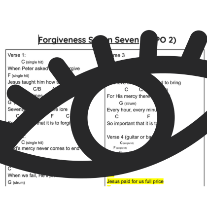 Forgiveness Seven Seven Chord Page
