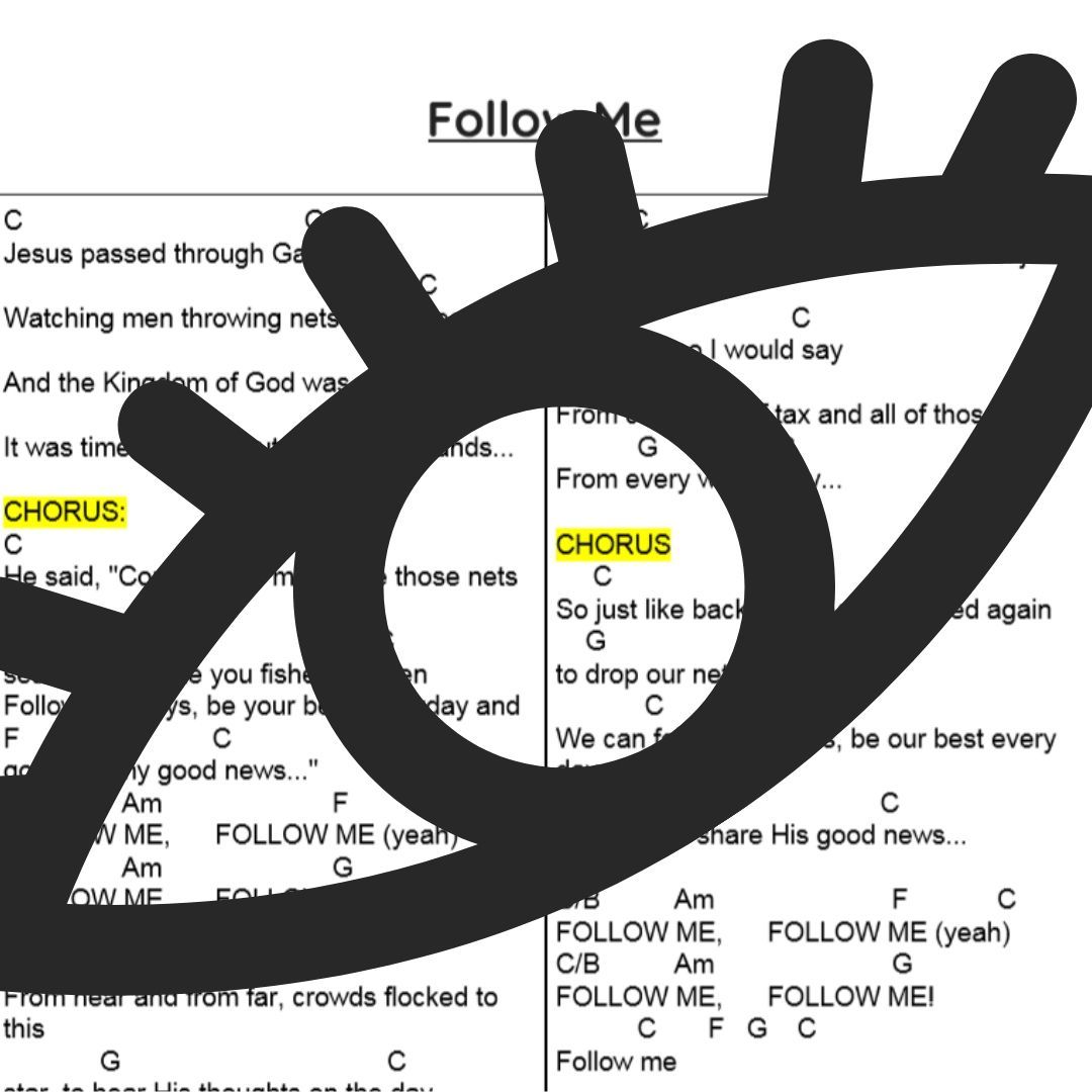 Follow Me PDF Chord Page