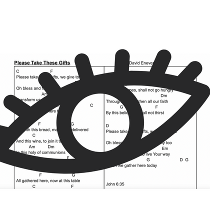 Please Take These Gifts PDF Chord Page