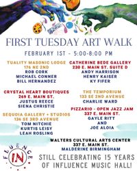 First Tuesday Art Walk at The Masonic Lodge Hillsboro
