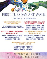 Hillsboro First Teusday Artwalk at Crystal Hearts Boutique