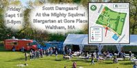 Scott Damgaard at the Mighty Squirrel Biergarten at Gore Place in Watertown, MA