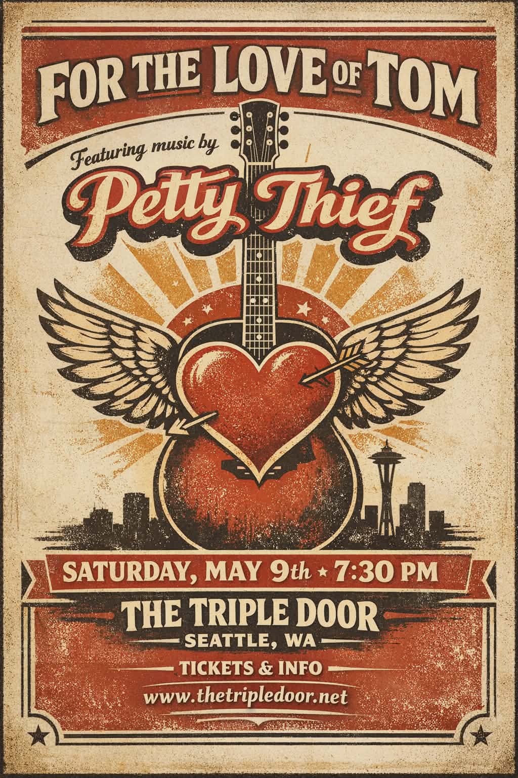 For the Love of Tom with Petty Thief @ Mainstage Theatre - May 9
